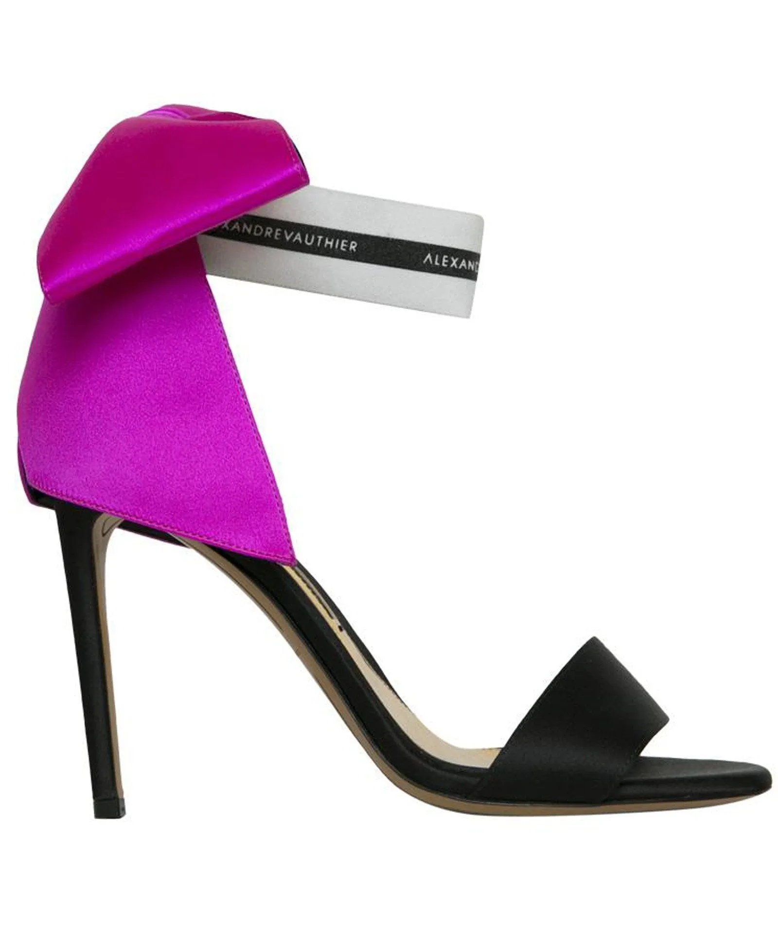 BOW DOWN SANDALS WITH FUCHSIA BOW