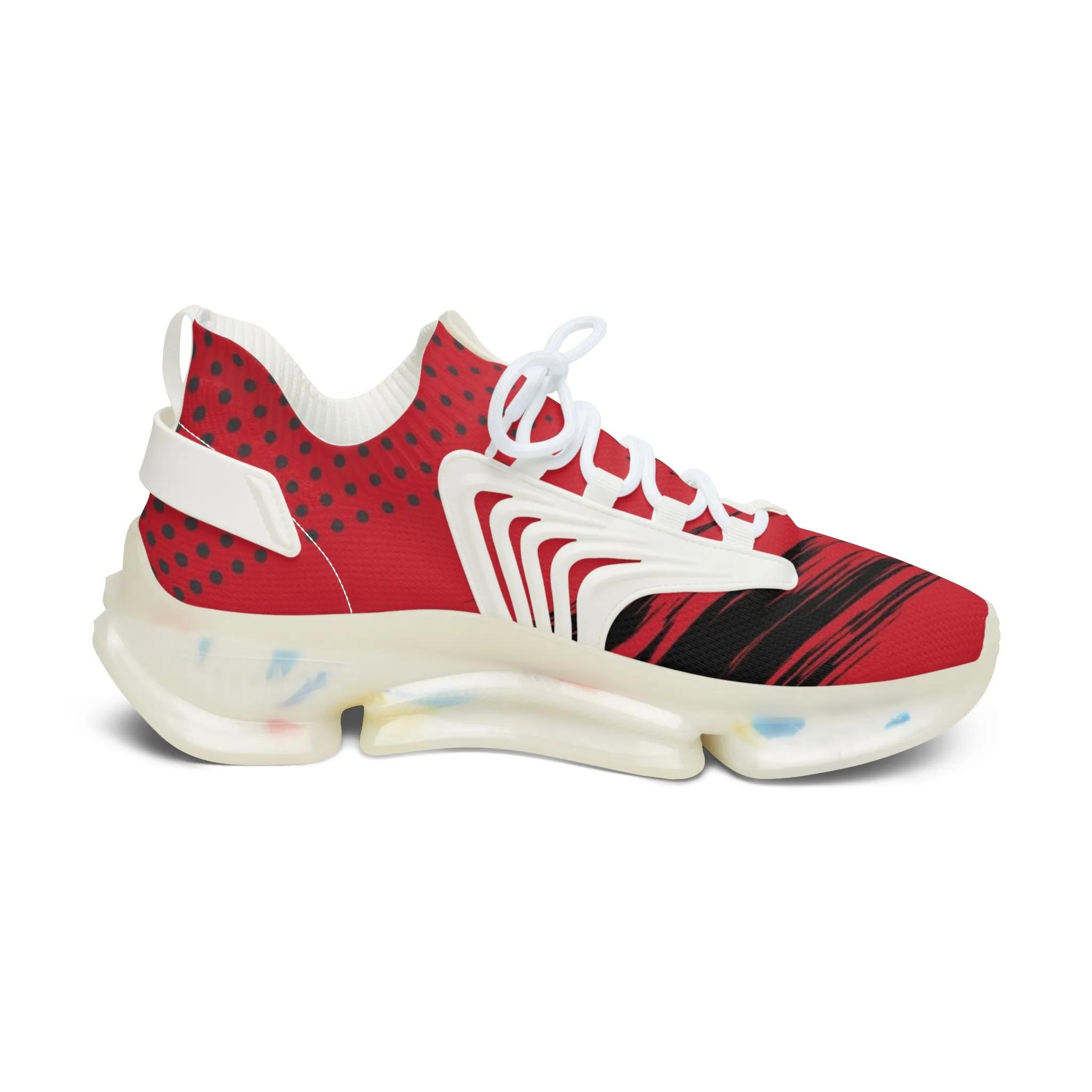 Dots Halftone Women's Mesh Sneakers