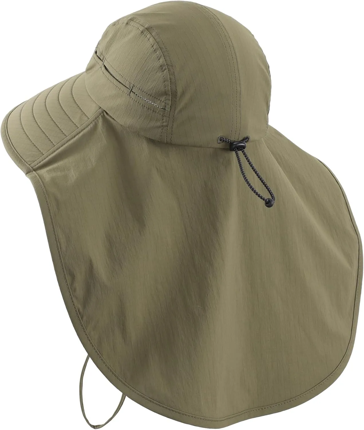 Home Prefer UPF 80  Sun Hat for Men Women Wide Brim Sun Hat with Neck Flap Summer Safari UV Protection Gardening Fishing Hat
