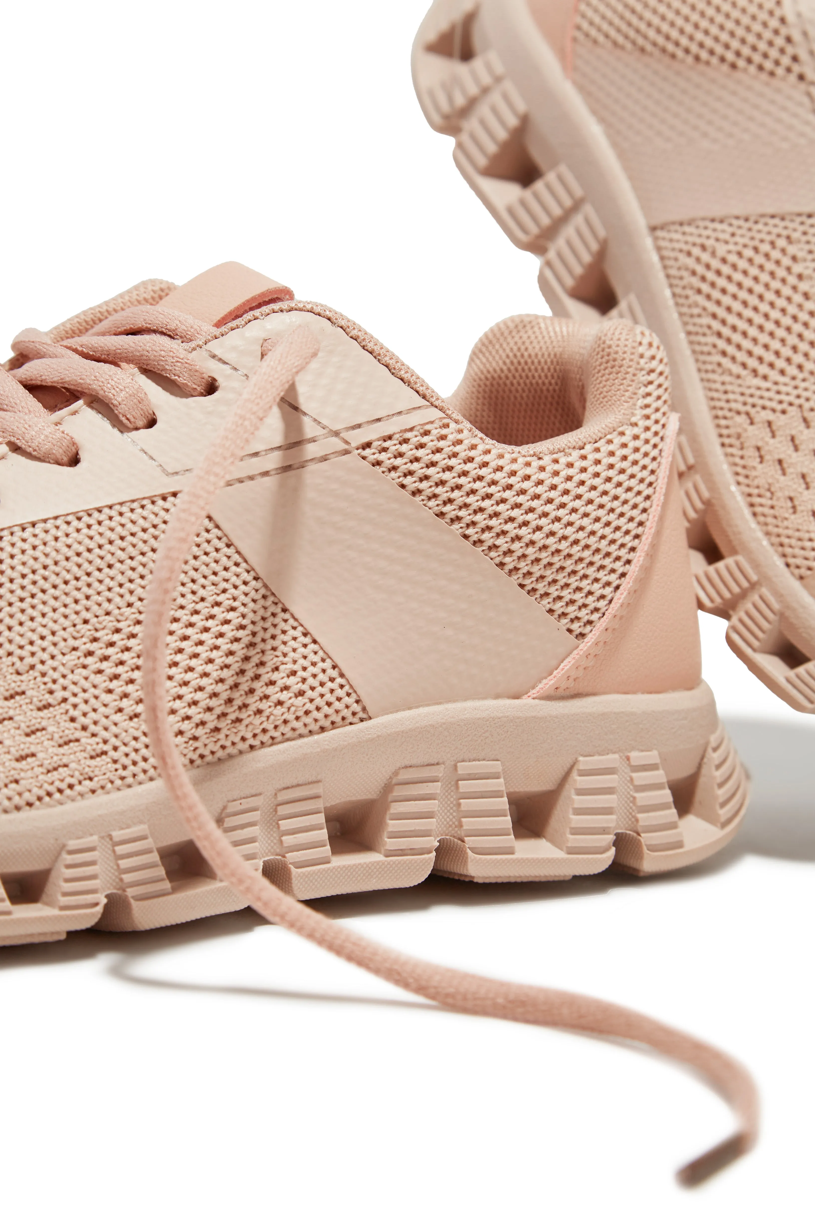 Jet Setter Lace Up Sneakers - Pink