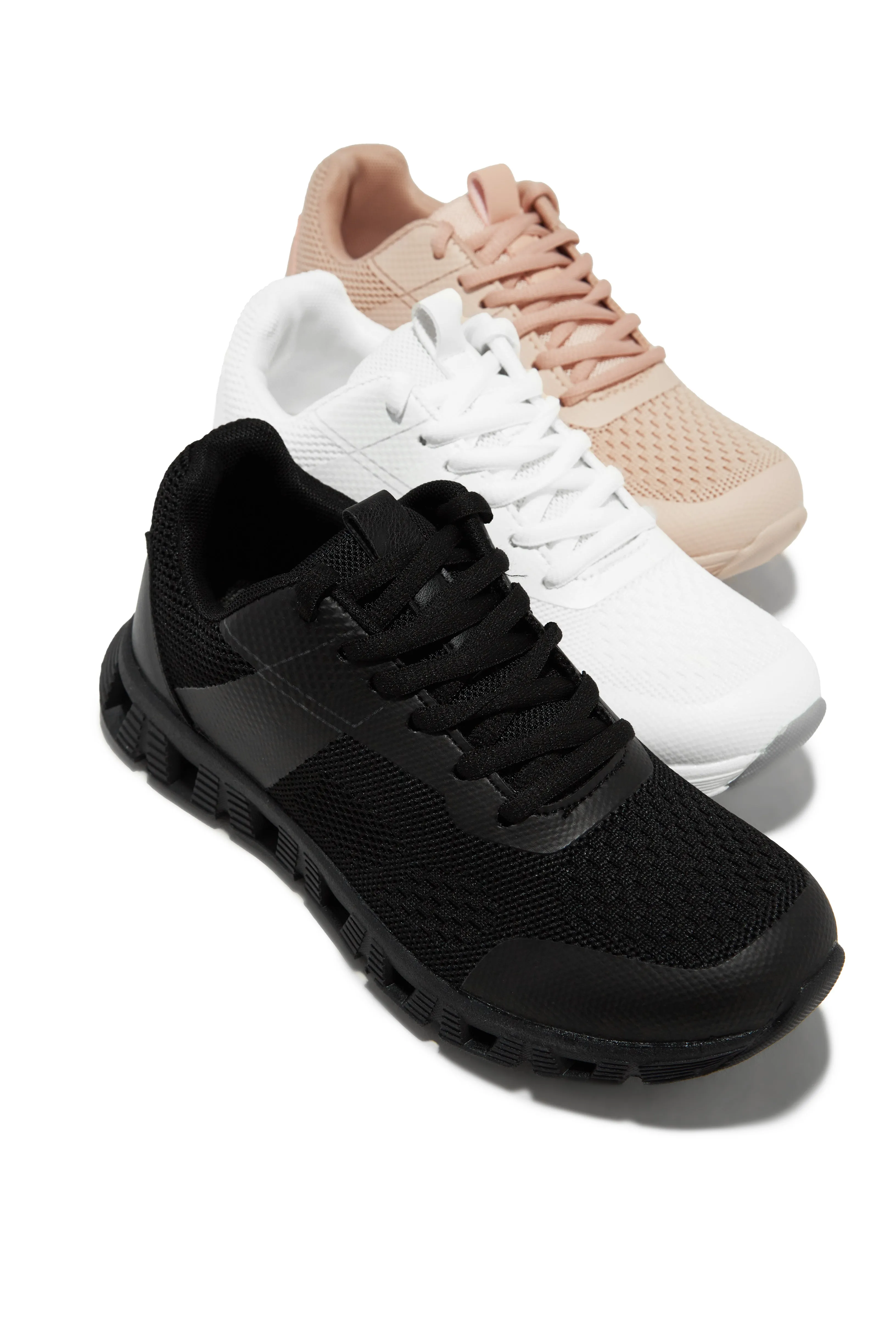Jet Setter Lace Up Sneakers - Pink