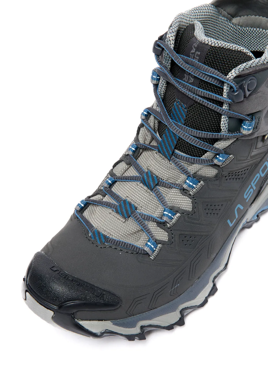 La Sportiva Women's Ultra Raptor II Leather Mid GORE-TEX - Carbon / Atlantic