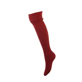 Lady Glenmore - House of Cheviot socks in chestnut