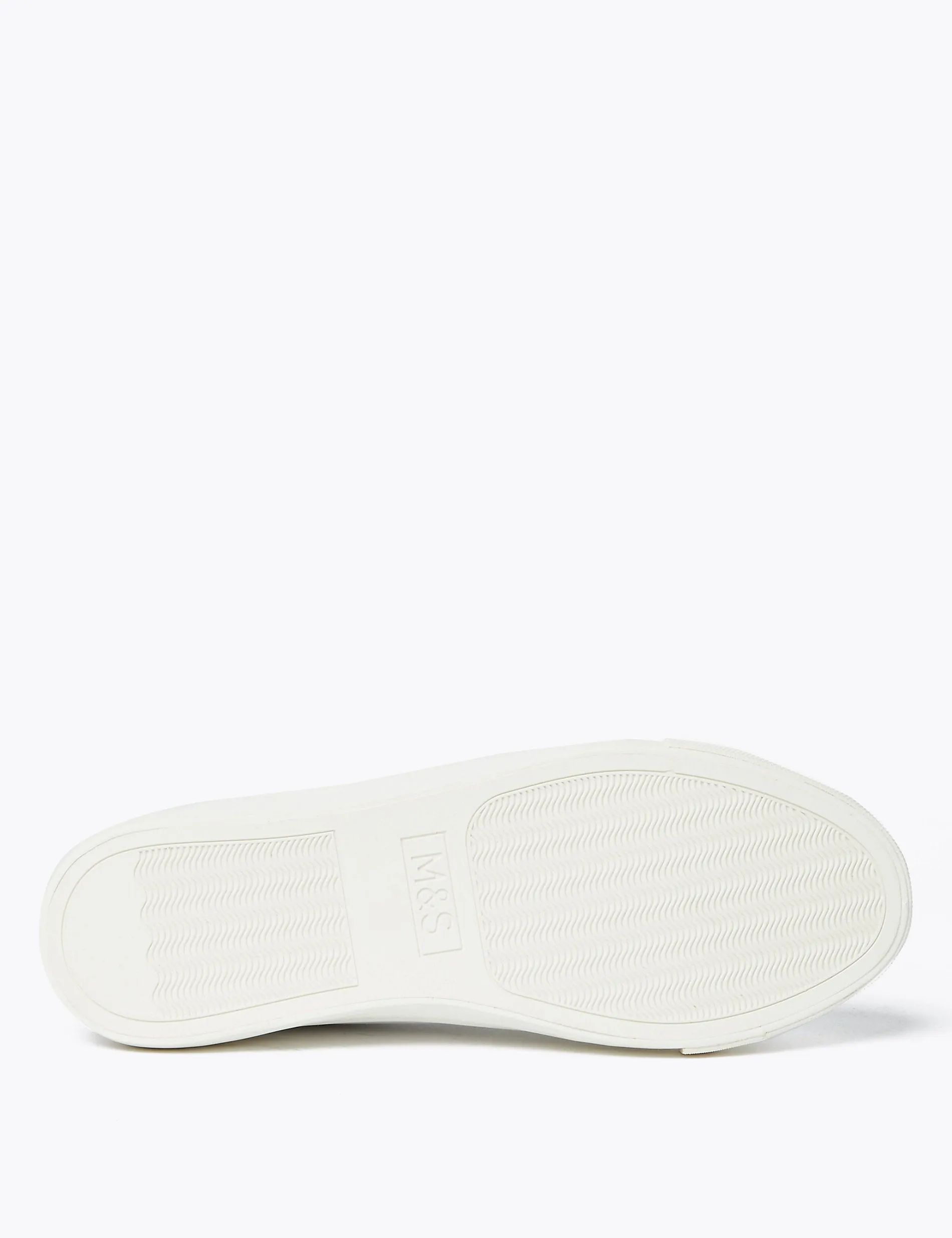 Marks & Spencer lace-up sneakers, white