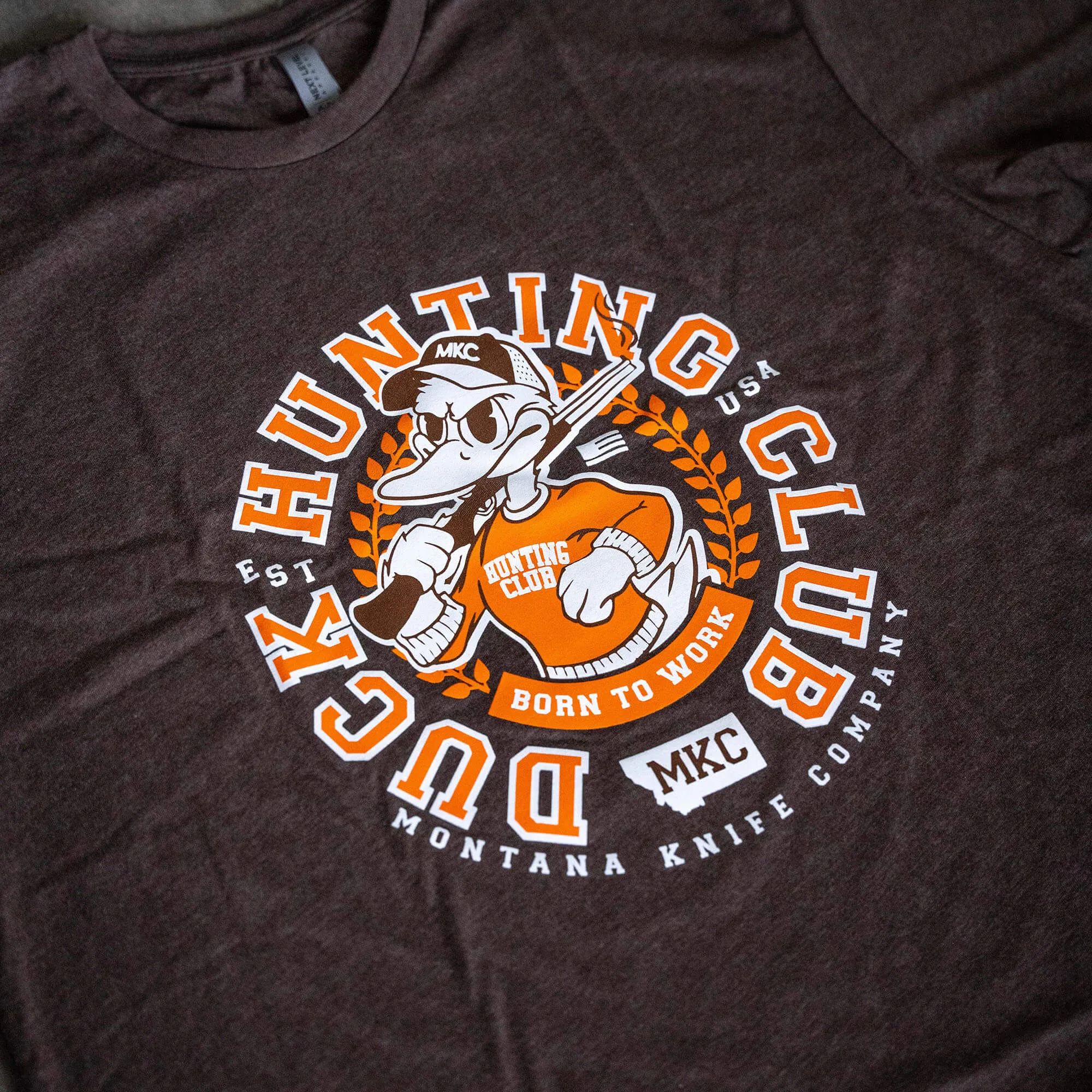 MKC DUCK HUNTING CLUB TEE - BROWN