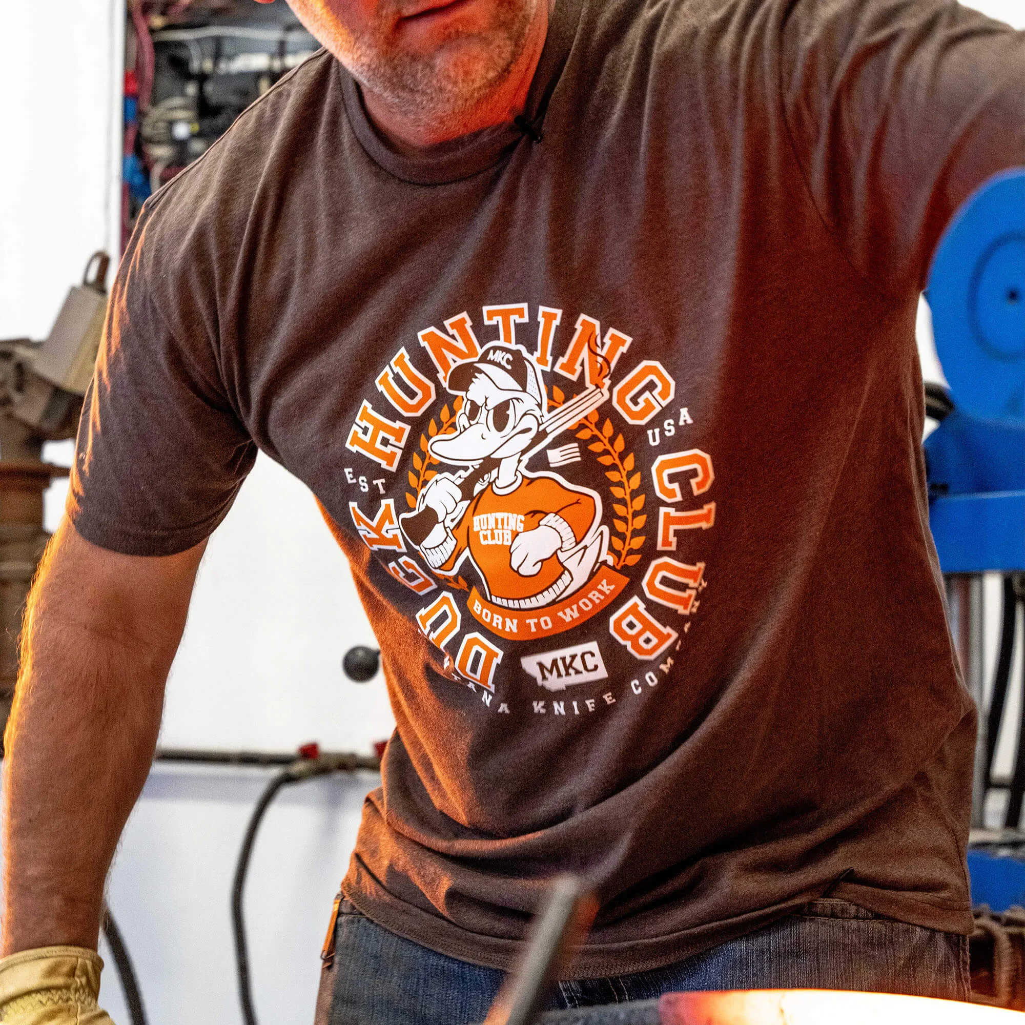 MKC DUCK HUNTING CLUB TEE - BROWN