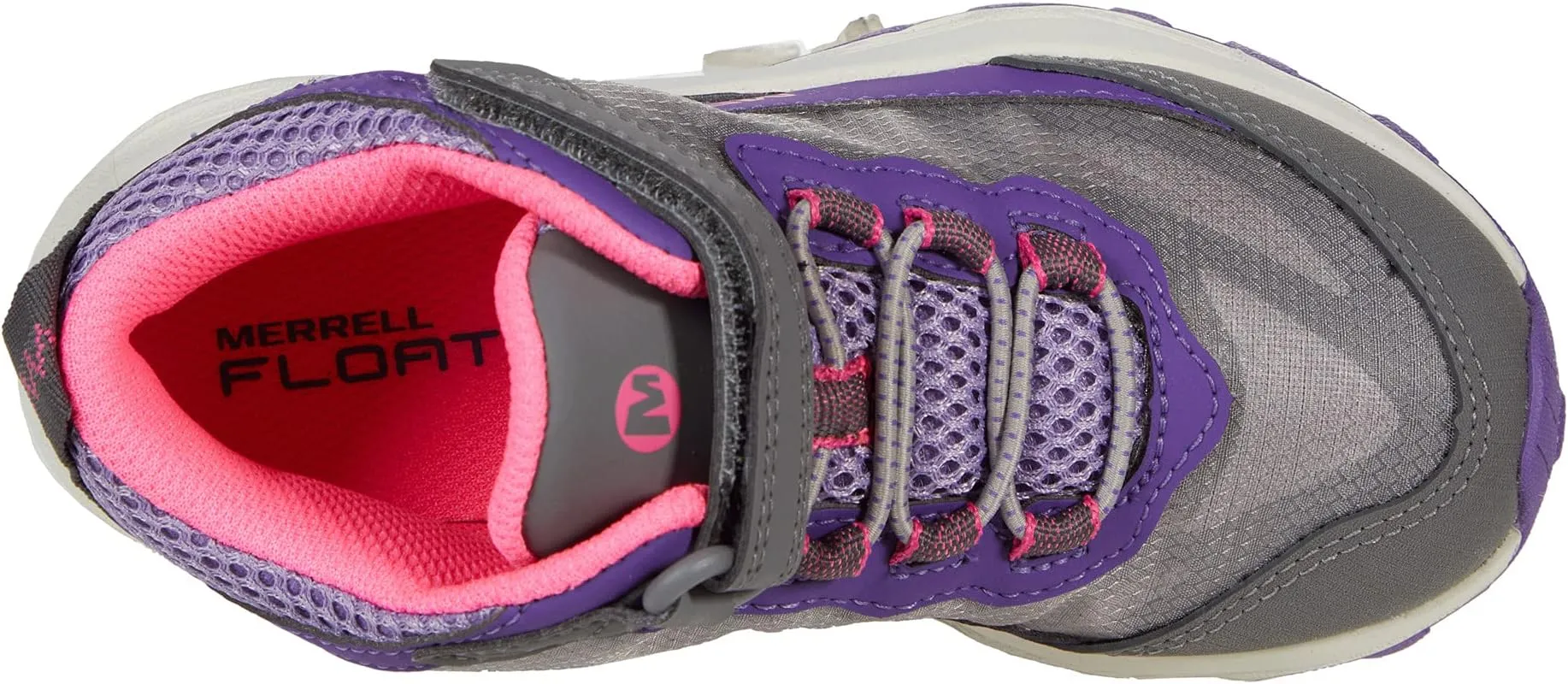 Moab Speed Mid A/C Waterproof Merrell Hiking Shoes, Grey/Pink/Purple