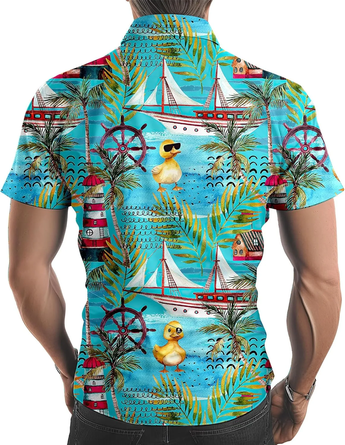 Neon Shirts for Men Button Up Shirts,Mens Neon Shirt Hawaiian Shirt for Men,Mens Beach Shirts Neon Clothes