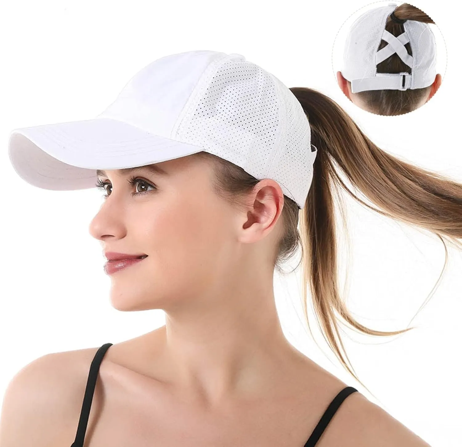 Ponytail Hats for Women Baseball Caps High Messy Buns Women Hats Baseball Caps Breathable Quick Dry Running Hats for Women