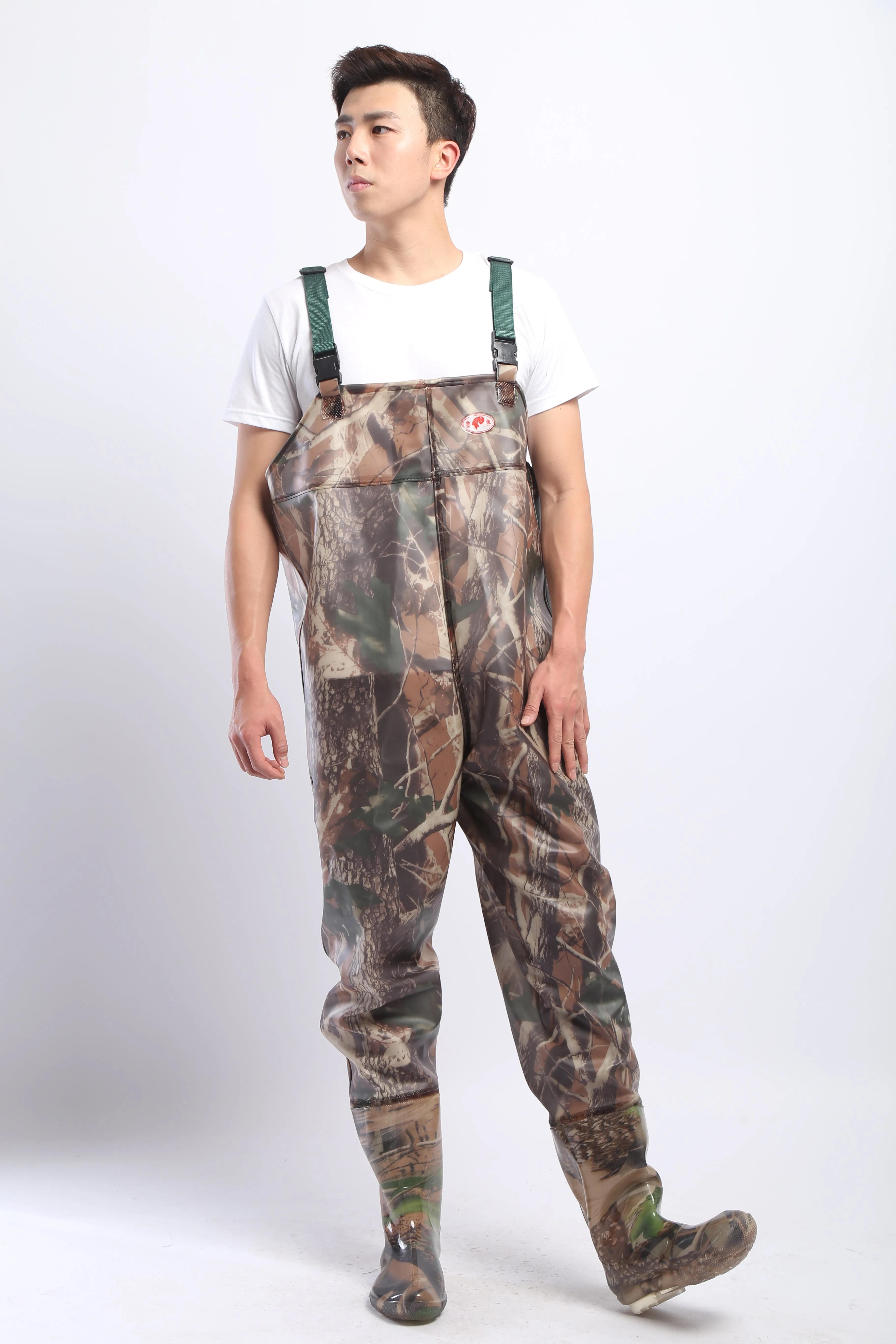 PVC Fishing & Hunting Lightweight Chest Waders-Size:42