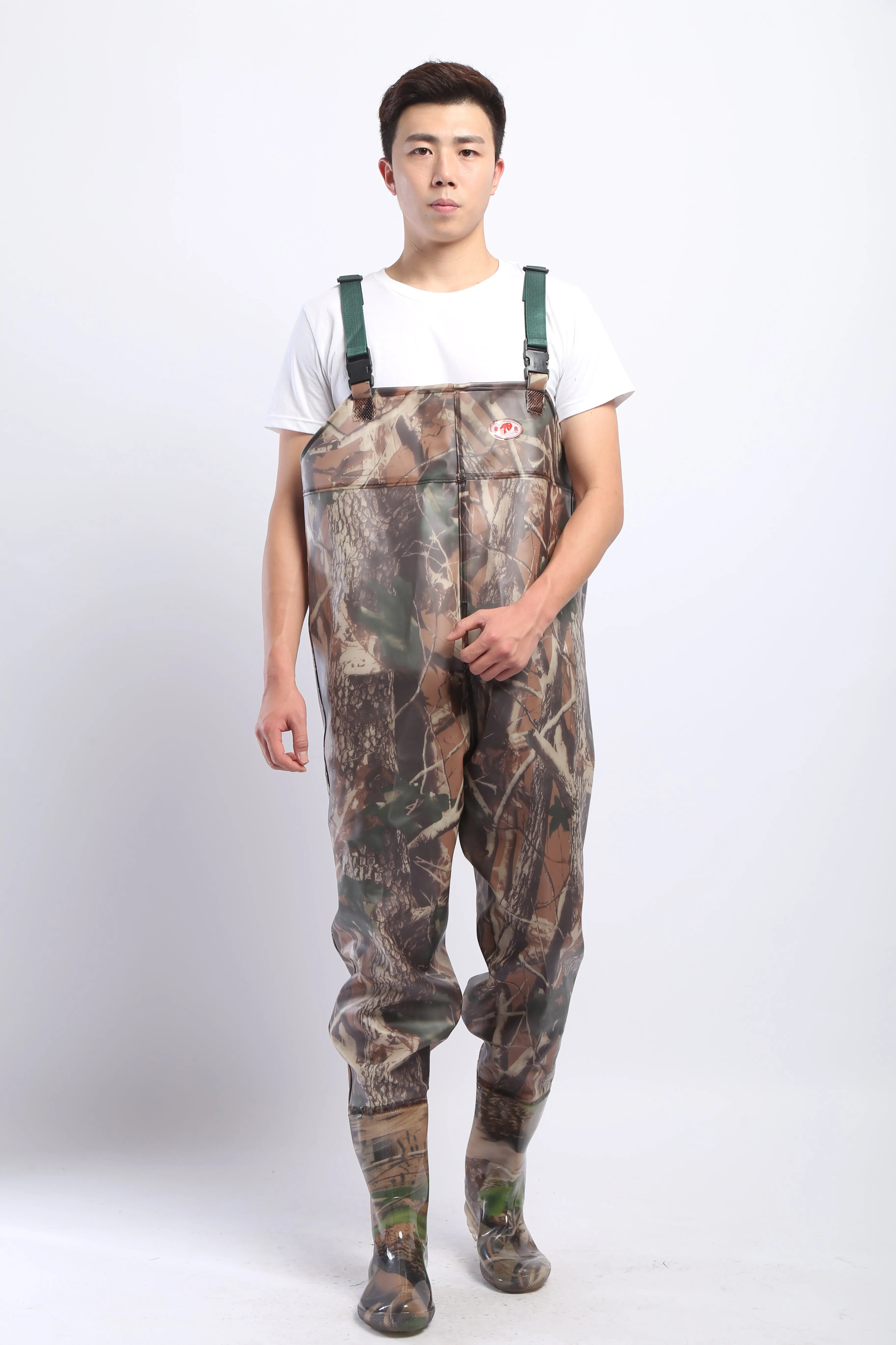 PVC Fishing & Hunting Lightweight Chest Waders-Size:42