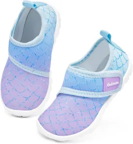 Toddler Water Shoes Boy's Girl's Quick Dry Beach Cute Aqua Non-Slip Lightweight Barefoot (Toddler)